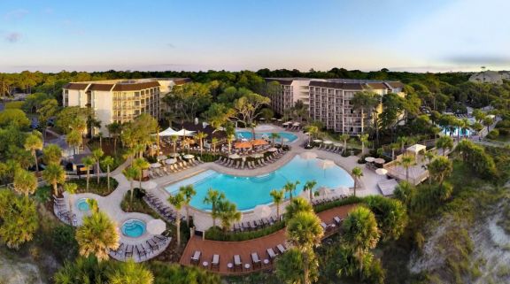 The Omni Hilton Head Oceanfront Resort's picturesque hotel situated in impressive South Carolina.