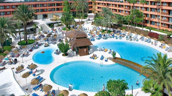 The La Siesta Hotel's scenic main pool in vibrant Tenerife.