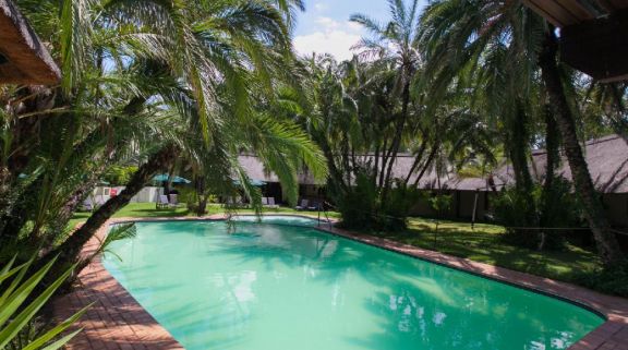 The Kwa Maritane Bush Lodge's impressive main pool in incredible South Africa.