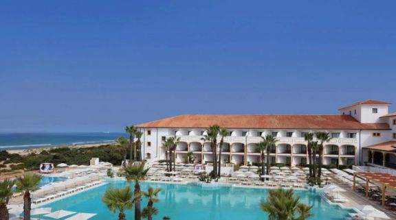 The Iberostar Andalucia Playa's impressive main pool situated in vibrant Costa de la Luz.