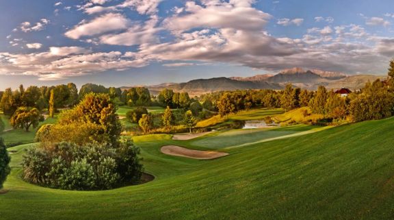 View Champagne Sports Golf Club's lovely green in marvelous South Africa.