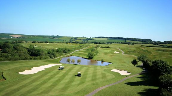 The Dartmouth Golf  Country Club's scenic golf course in vibrant Devon.