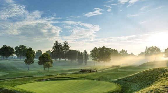 The Inverness Golf Club's picturesque golf course in pleasing Scotland.