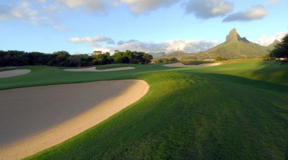 The Tamarina Golf Club's lovely golf course in brilliant Mauritius.