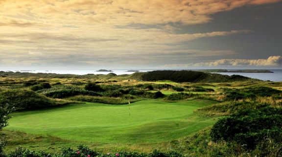 The Royal Portrush Golf Club's lovely golf course within impressive Northern Ireland.