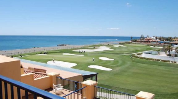 view of the guadalmina golf course from the hotel terrace