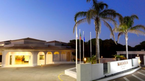 The Magnolia Golf and Wellness Hotel's lovely entrance in beautiful Algarve.