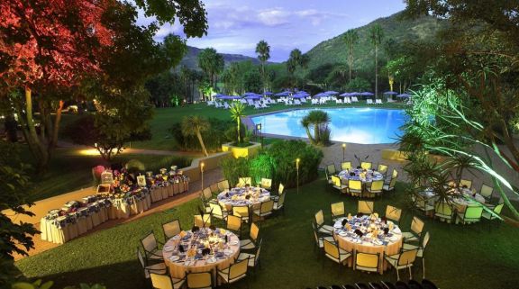 Cabanas Hotel Outdoor Pool and Seating